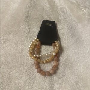 Elegant Pearl and Bead Bracelet Set